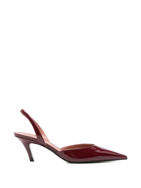 Amina Muaddi pointed-toe slingback pumps Red 15S365754SOF