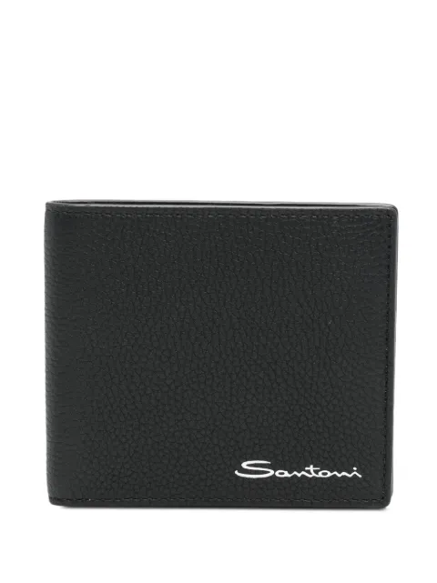 Santoni logo-print wallet Black UFPPA2375FOASIWN01