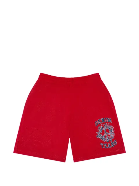Denim Tears logo-detail shorts Red DT346
