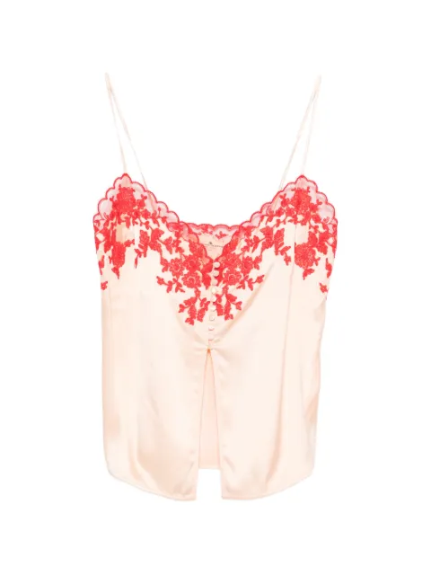 Ermanno Scervino floral-lace top Neutrals D482L320APXZV