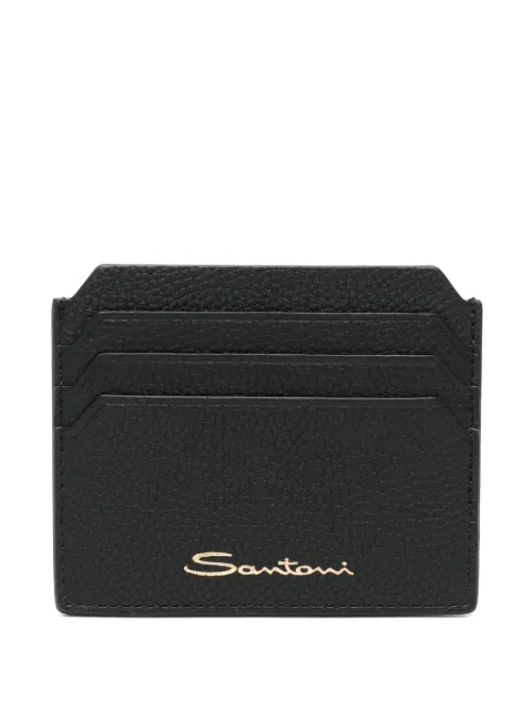 Santoni logo-print wallet Black DFPPA2693FOHSIW