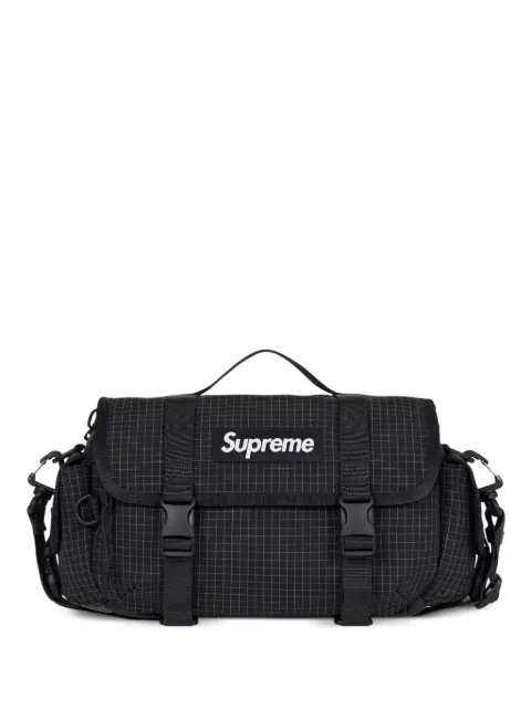 Supreme mini grid duffle bag Black SU26895