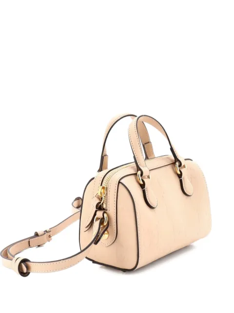 Gucci Pre-Owned Convertible Top Handle Bag Jumbo GG Embossed Leather Mini satchel Neutrals JO2N1J3OPNZPBTOQ
