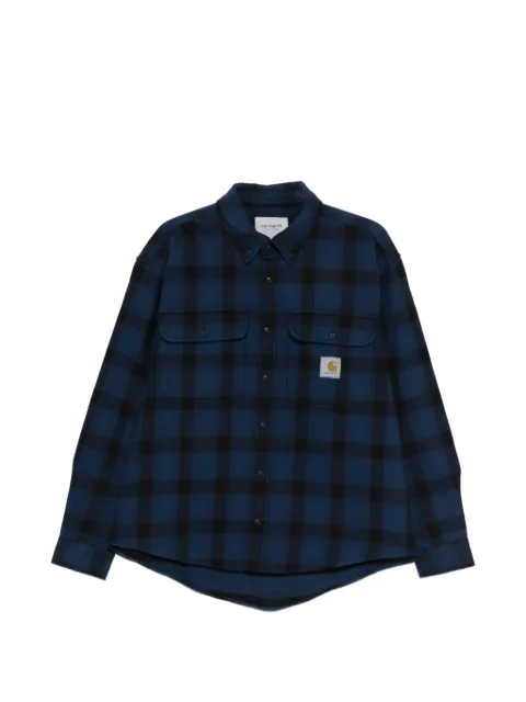 Carhartt WIP check flap-pocket shirt Blue I035951