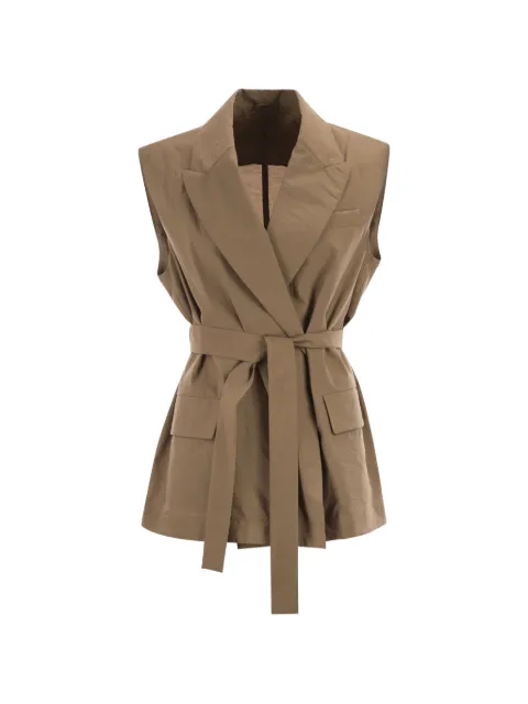 Brunello Cucinelli belted waistcoat Brown M0F797758C9266