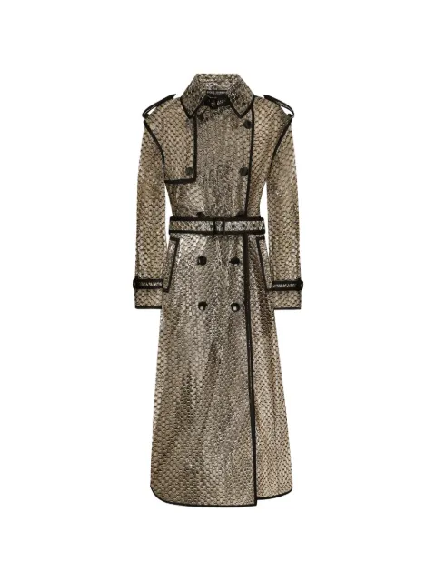 Dolce & Gabbana belted trench coat Neutrals F0D1HTFIM30