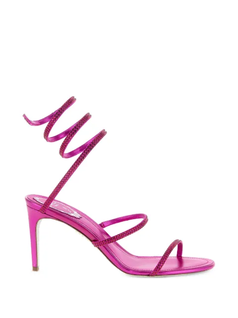 René Caovilla Cleo crystal-appliqué sandals Pink C12369080R001Y378