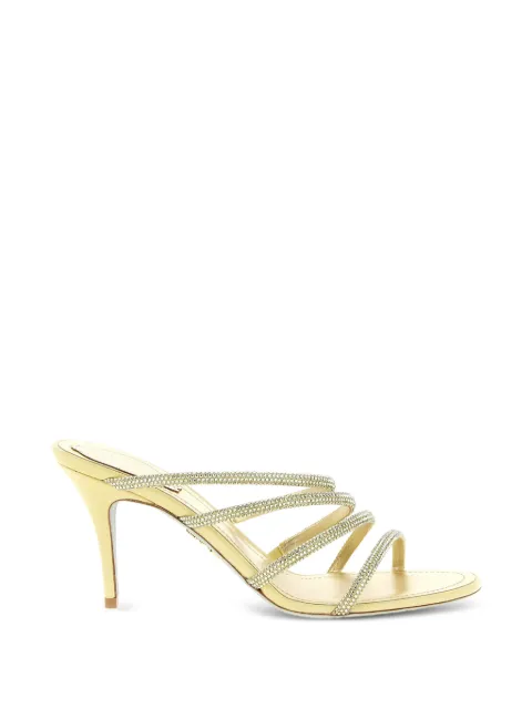 René Caovilla Erin crystal-appliqué sandals Gold C12697080RN01Y379