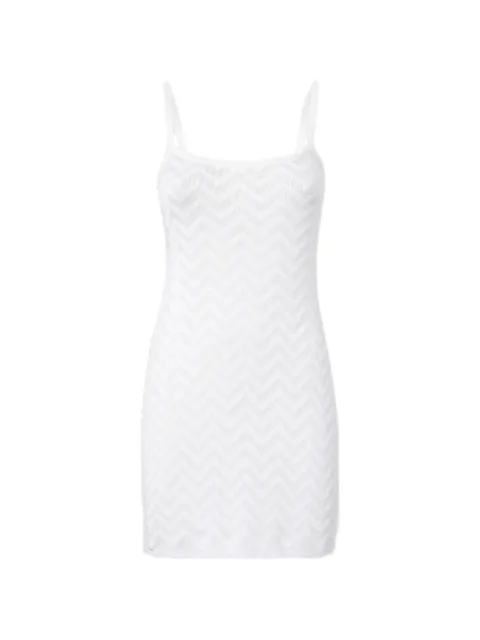 Missoni Chevron mini dress White DC26SG01BK01H2