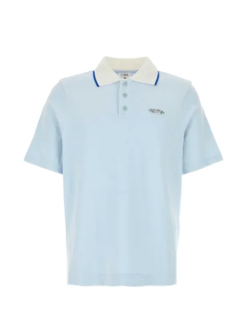 Casablanca blue polo shirt Blue MSP26JTP44701