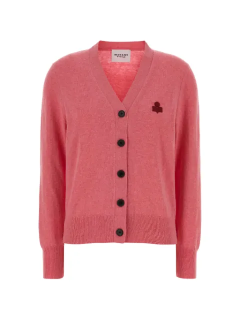 MARANT ÉTOILE buttoned cardigan Pink CA0104FAC1L17E