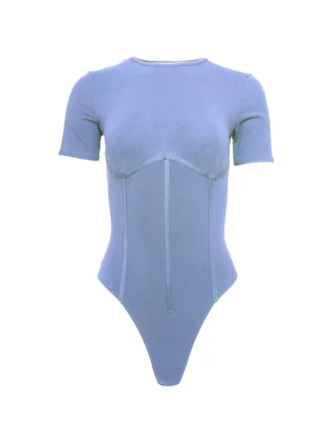 Fleur Du Mal Seam T-Shirt Bodysuit Blue BS04200549
