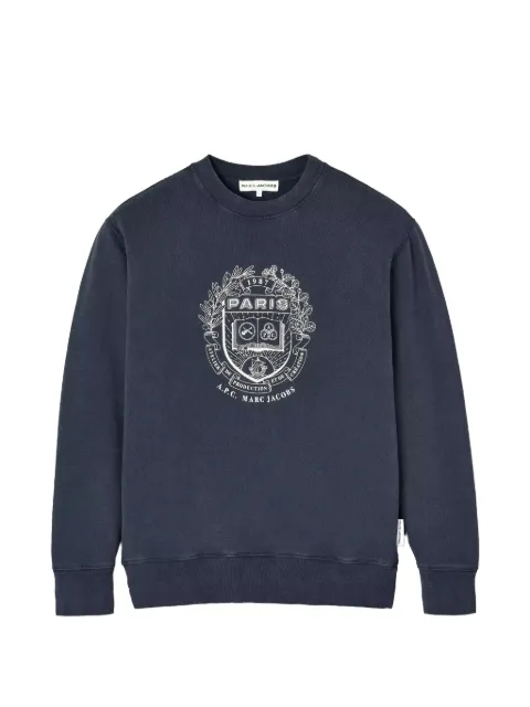 Marc Jacobs x THE A.P.C Paris crew-neck sweatshirt Blue 2F5RTP095C50424