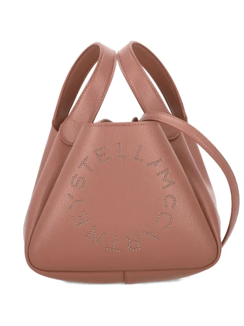 Stella McCartney logo double top handle crossbody bag Pink 7B0081WP0563