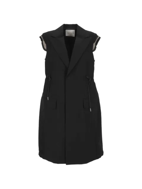 sacai sleeveless jacket Black SCW325