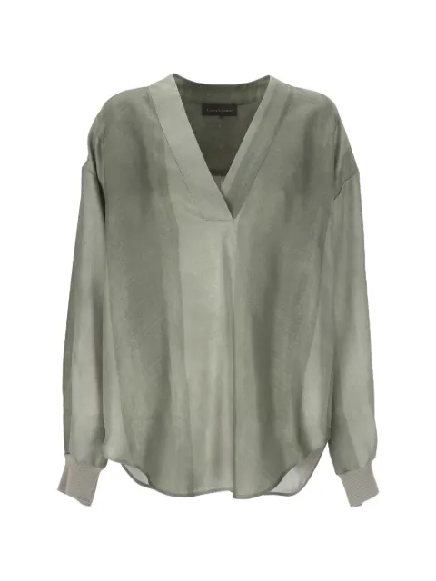 Lorena Antoniazzi silk blouse Green P2657CA11B52180616