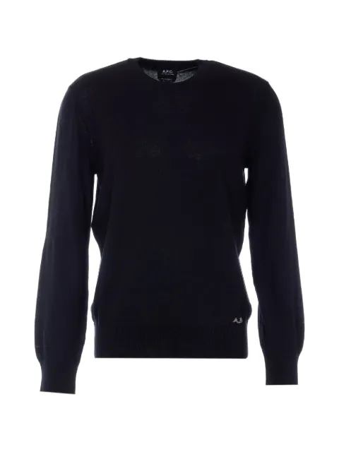 A.P.C. embroidered sweater Black COEZJH23455LZZ