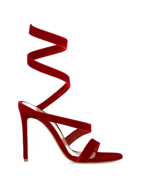 Gianvito Rossi Opera spiral-strap sandals Red G3003215RICVEL