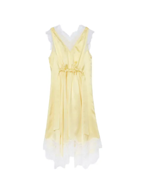 3.1 Phillip Lim lace V-neck midi dress Yellow S26191100SKY