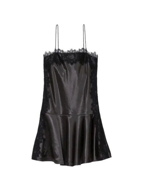 3.1 Phillip Lim lace trim mini dress Black S26191094SKY