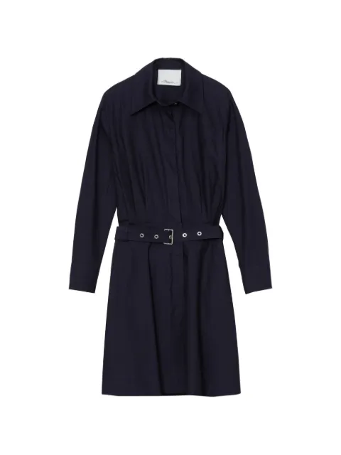 3.1 Phillip Lim belted collared mini dress Blue S26191099HOP