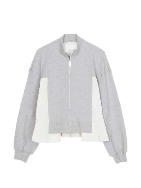 3.1 Phillip Lim zip-up panelled sweater Grey E26160919TFT