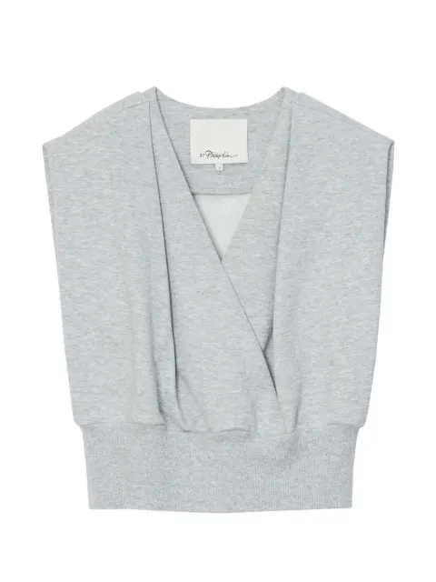 3.1 Phillip Lim V-neck sleeveless top Grey S26110382TFT