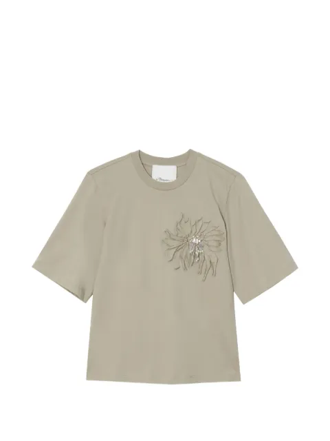 3.1 Phillip Lim embellishment T-shirt Green S26110380PJB