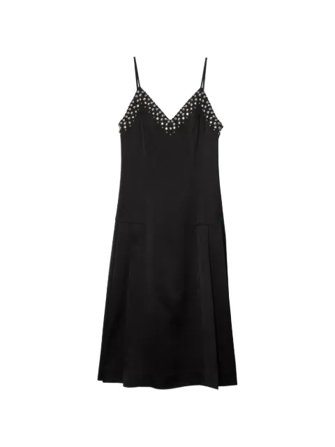 3.1 Phillip Lim studded V-neck midi dress Black S26291080SUN