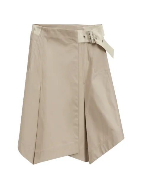 3.1 Phillip Lim belted pleated midi skirt Neutrals S26136231OTL