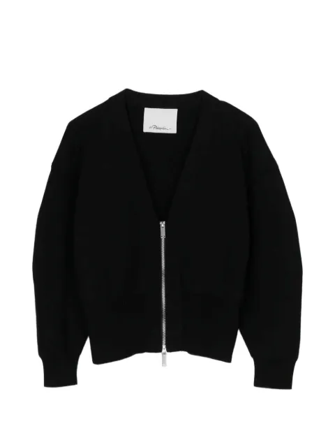3.1 Phillip Lim V-neck zip-up cardigan Black E26170538SCR