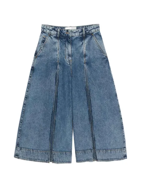 3.1 Phillip Lim pleated cotton midi skirt Blue E26151361LID