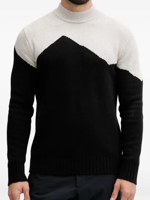 Ea7 Emporio Armani colour block sweater Black 7M000504AF14568MC011