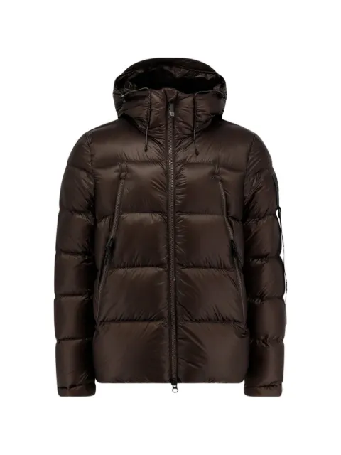 OUTHERE zip-up hooded padded jacket Brown 4640507A032