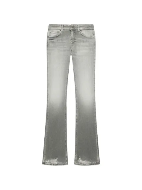 DONDUP Newlola frayed jeans Grey DP755DSK318DJ17