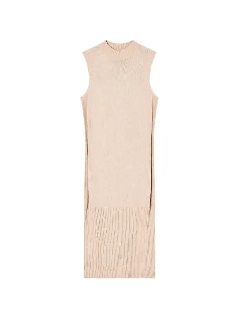 Armani Exchange ribbed sleeveless midi dress Neutrals XW001308AF13774U1051