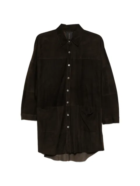 Giorgio Brato patch-pockets long shirt Brown GD26S13087CMSO