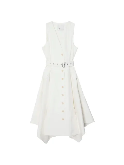 3.1 Phillip Lim belted V-neck midi dress Neutrals S26191076OTL