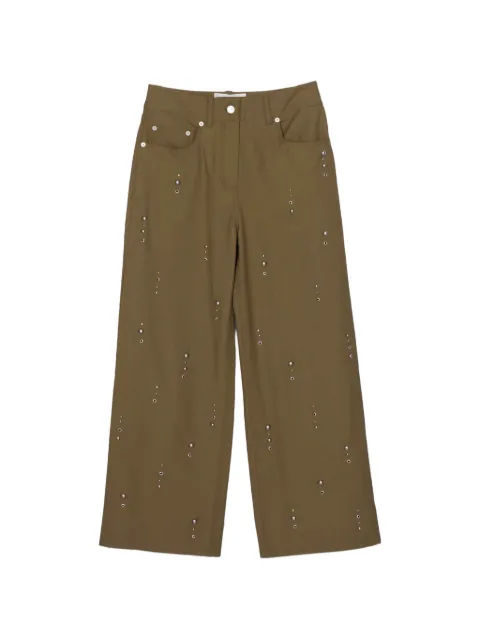 3.1 Phillip Lim studded trousers Green E26151371UCV