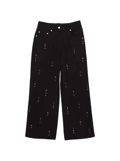 3.1 Phillip Lim grommet-detail jeans Black E26151371UCV