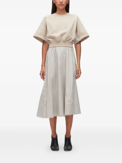 3.1 Phillip Lim short-sleeves midi dress Neutrals E2619921UFT