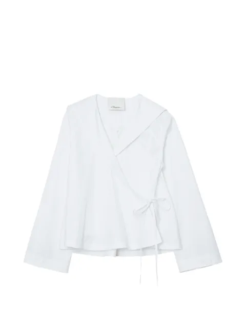 3.1 Phillip Lim collar tie blouse White S26221814OPL