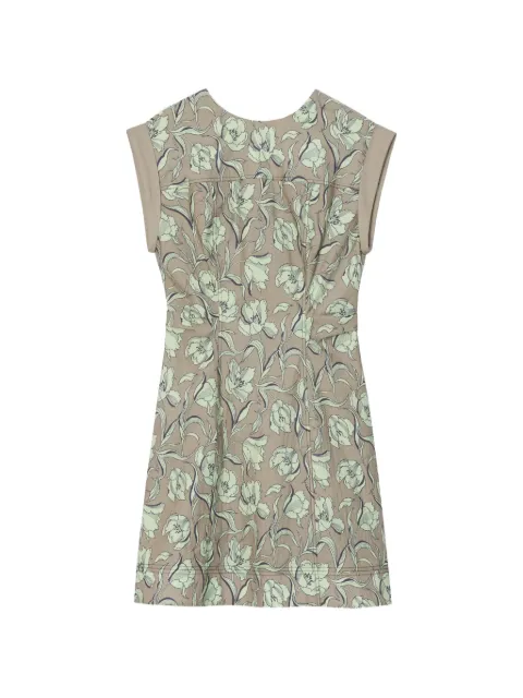 3.1 Phillip Lim floral tie back mini dress Neutrals S26191081CFP
