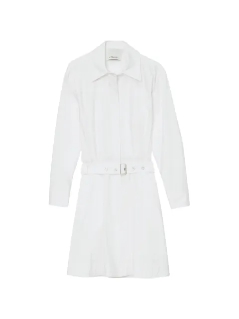 3.1 Phillip Lim belted shirt mini dress White S26191099HOP