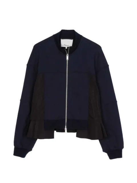 3.1 Phillip Lim panelled zip-up jacket Blue E26160919TFTA