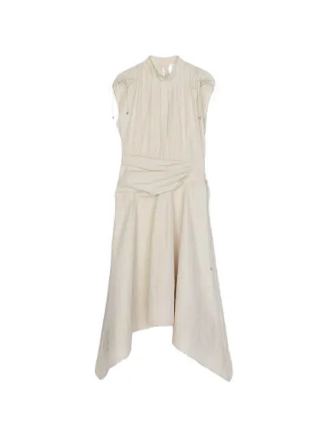 3.1 Phillip Lim asymmetric-hem midi dress Neutrals E26191011LCE