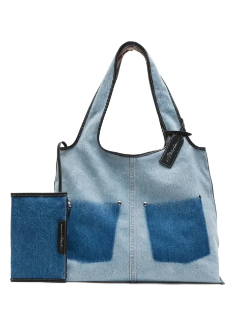 3.1 Phillip Lim panelled pocket tote bag Blue AS26B956DEN