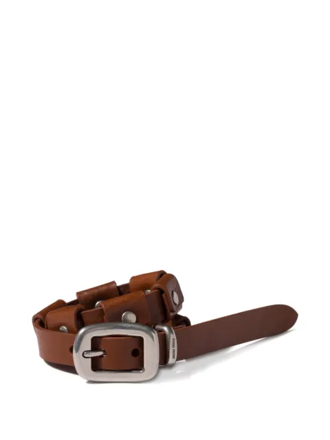 Miu Miu leather bracelet with buckle Brown 5IB8052G75
