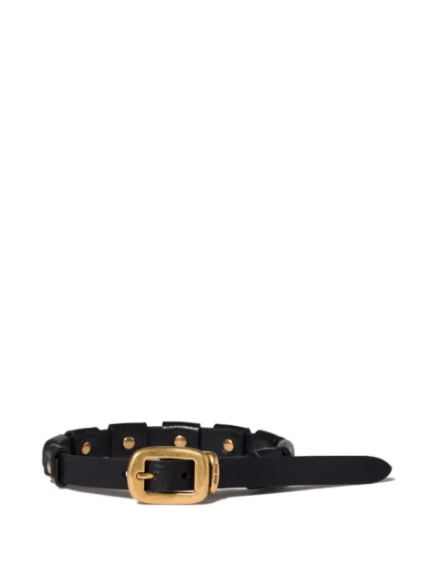 Miu Miu leather bracelet with buckle Black 5IB8052G75