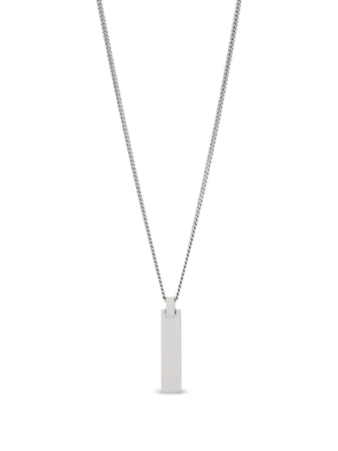Tom Wood ID pendant necklace Silver 101607